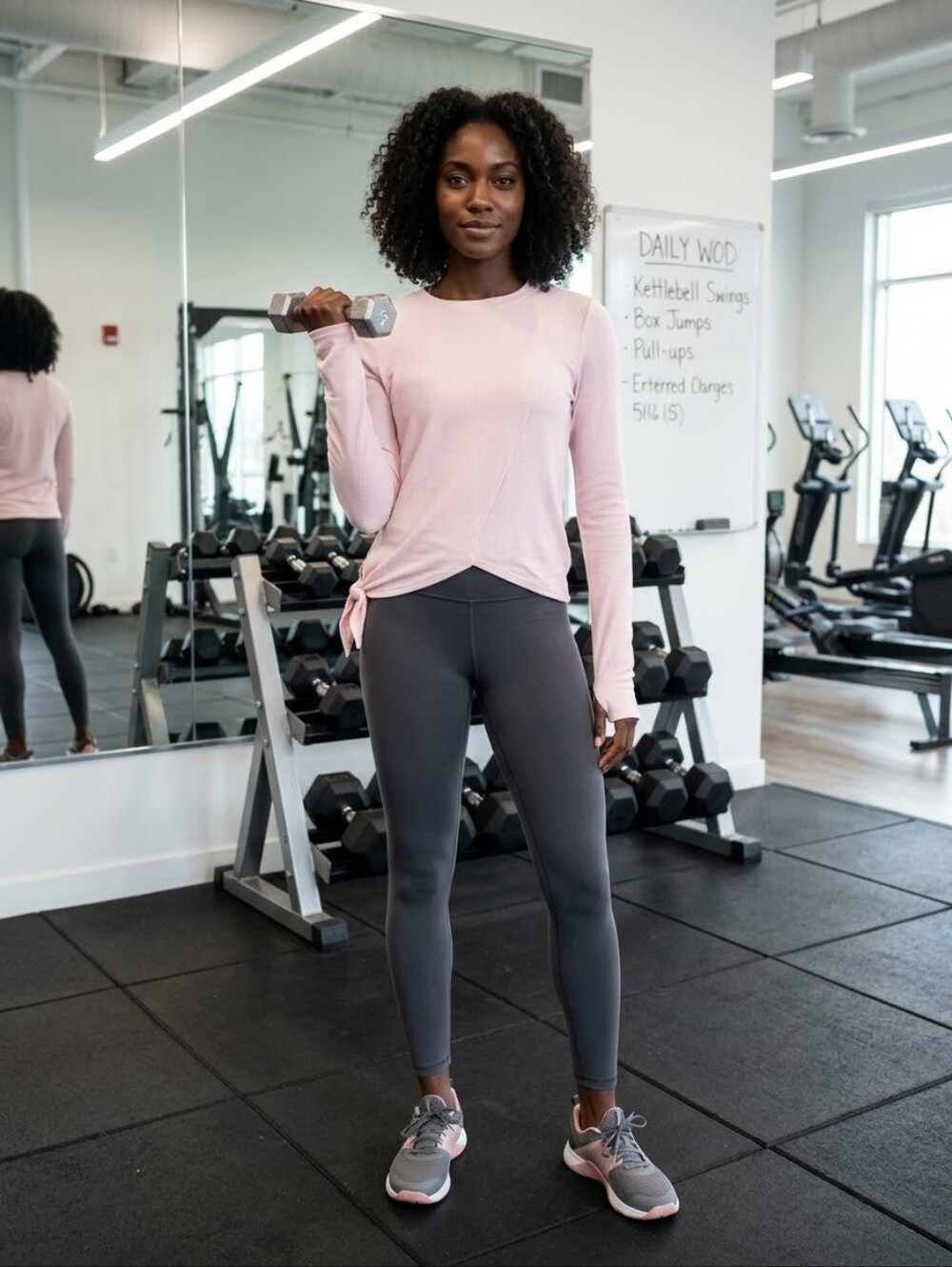 Athleta Samsara Pink Side Tie Sweatshirt size M EUC